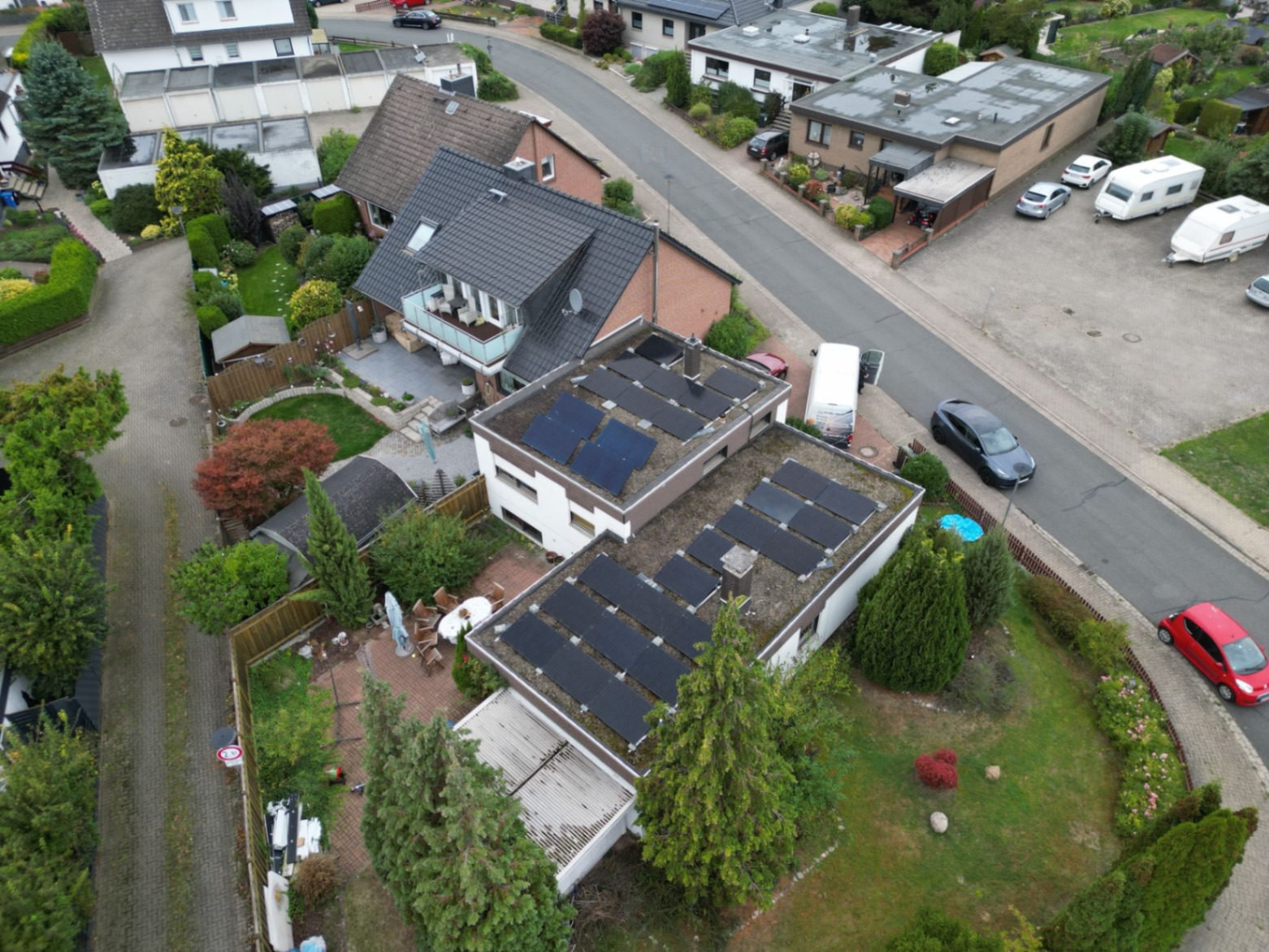Zweifamilienhaus – optimale Dachflächennutzung